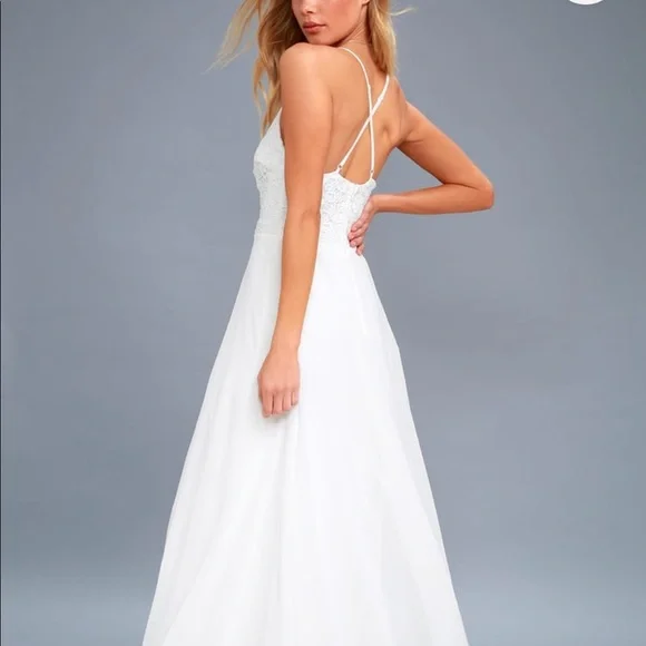 knee length dresses for ladies MGNY Madeline Gardner New York 2706 Long Bridal Gown Fitted Lace Wedding Dress main image 1